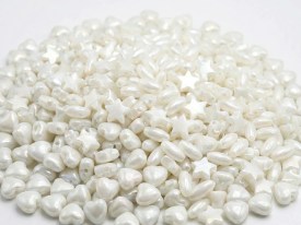 Cuentas plasticas estrellas perladas